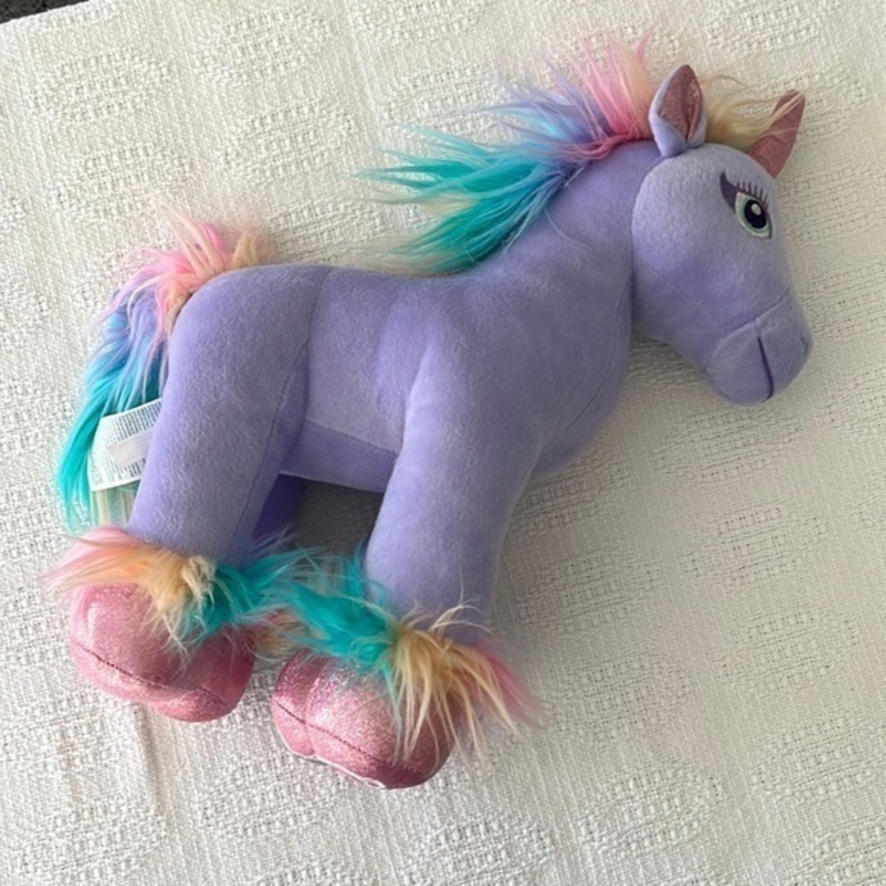 Build-A-Bear unicorn 🦄 Purple Beary Fairy Friends Stuffed Animal sparkle‎